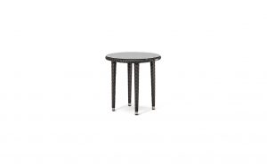 OHMM Outdoor Fiesta Side Table 60cmDia With Clear Tempered Glass Top