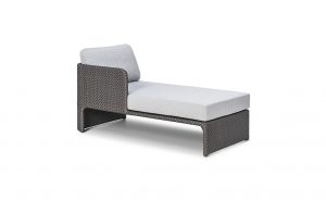 OHMM Outdoor Horizon Chaise Longue Right With Cushions