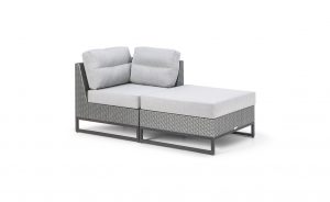 OHMM Outdoor Mantra Chaise Longue Left With Cushions