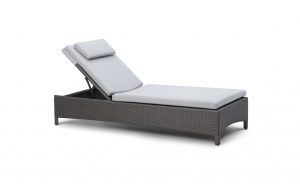 OHMM Outdoor Maximus Sun Lounger With Cushion And Headrest