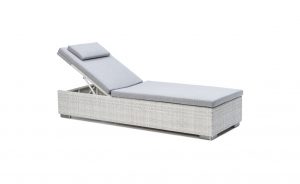 OHMM Outdoor Modulo Sun Lounger With Cushion And Headrest
