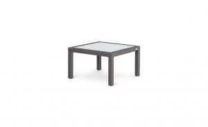 OHMM Outdoor Partu Coffee Table Square With Frosted Tempered Glass Insert