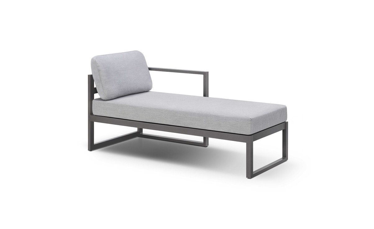 OHMM Outdoor Latitudes Chaise Longue Left With Cushions