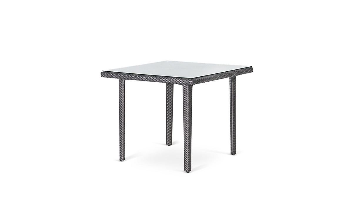 OHMM Outdoor Classic Dining Table 90x90cm With Clear Tempered Glass Top