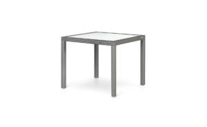 OHMM Outdoor Havana Dining Table 90x90cm With Frosted Tempered Glass Insert