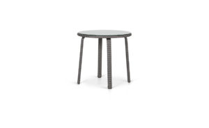 Calico Dining Table 80D with Glass