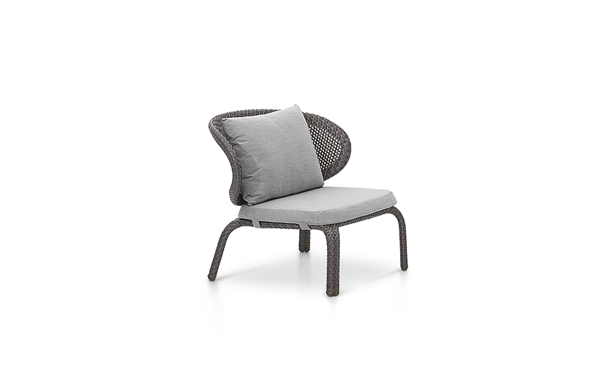 Calico Lounge Chair with Cushion